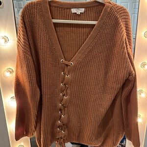 Rust colored oversize sweater